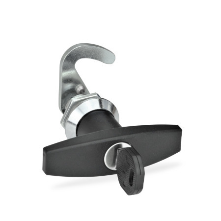 Hook-Type Latches GN 115.8: Housing Zinc Die Casting, Lockable