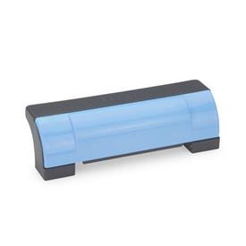 GN 630 Ledge Handles, Plastic Color: DBL - Blue, RAL 5024, shiny finish