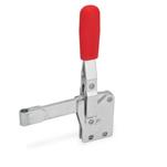Toggle Clamps, Steel, Operating Lever Vertical, with Vertical Mounting Base