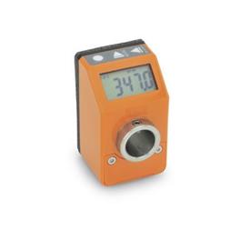 GN 9054 Digital Indication, 5 Digits, Electronic, LCD-Display Color: OR - Orange, RAL 2004