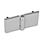GN 237 Hinges, Zinc Die Casting, Horizontally Elongated Werkstoff: ZD - Zinc die casting
Type: C - 2x2 threaded studs
Finish: SR - Silver, RAL 9006, textured finish
Hinge wings: l3 = l4 - elongated on both sides