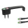 GN 422 Bügelgriffe, Zink-Druckguss, mit elektrischer Schaltfunktion / mit Leuchtmelder, mit zwei Funktionselementen Funktionselement 1: RK - Taster, rastend, mit LED, rot / grün (bi-color)
Funktionselement 2: TK - Taster mit LED, rot / grün (bi-color)
Anschlussart: S025 - Kabel mit Stecker, 0,25 m
Oberfläche: SW - schwarz, RAL 9005, strukturmatt