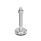 GN 31 Piedini di livellamento, acciaio INOX, con disco antiscivolo Tipo (base): C3 - Finitura lucida, gomma vulcanizzata, nero
Versione (vite): VK - Con dado, esagono esterno in alto e sede per chiave in basso