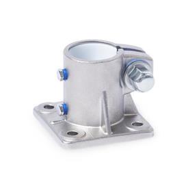 GN 163.15 Base Plate Linear Actuator Connectors, Stainless Steel Type: B - With seals
