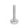 GN 31 Piedini di livellamento, acciaio INOX, con disco antiscivolo Tipo (base): C4 - Finitura lucida, gomma vulcanizzata, bianco
Versione (vite): T - Senza dado, sede per chiave in basso