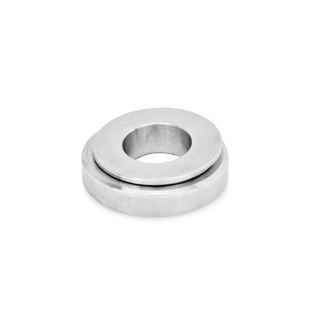 Spherical Leveling Washers GN 350.3: Stainless Steel
