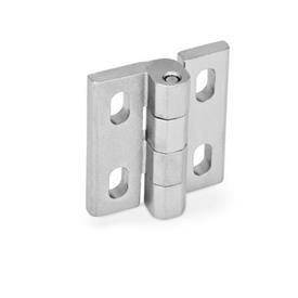 GN 235 Hinges, Stainless Steel , Adjustable Material: NI - Stainless steel<br />Type: H - Vertically adjustable<br />Finish: GS - Matte shot-blasted finish
