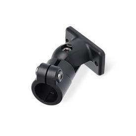 GN 282.9 Swivel Clamp Connector Joints, Plastic Color: SW - Black, RAL 9005, matte finish<br />x<sub>1</sub>: 40