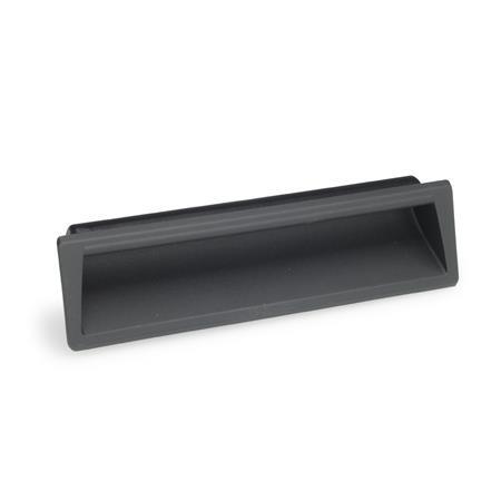 GN 731.1 Gripping Trays, Clip-In Type, Plastic Color: SG - Black-gray, RAL 7021, matte finish