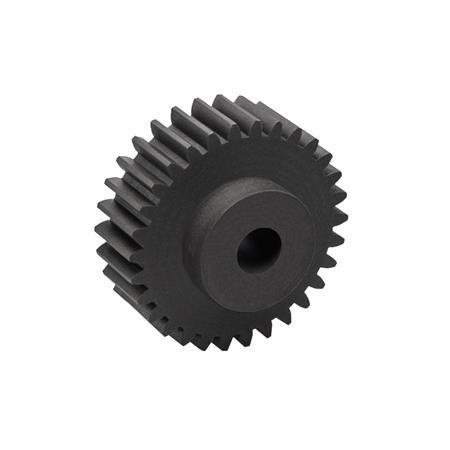 GN 7802 Spur Gears, Plastic, Pressure Angle 20°, Module 2.5 Tooth count z: ≤ 26