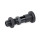 GN 81700 Rastbolzen, Stahl / Edelstahl, mit Sonderspitze Form: CK - mit Rastsperre, mit Kontermutter
Raststiftform: SC - Kuppe rund
Werkstoff: ST - Stahl