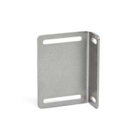 GN 4490.1 Piastre di montaggio, per corpi di contenimento delle sfere dei blocca porta a sfera GN 4490, acciaio INOX Tipo: L - Forma a L<br />N° identificativo: 2 - Lunghe