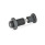 GN 313 Spring Bolts, Steel, Plunger Pin Retracted in Normal Position Material: ST - Steel
Type: AK - With knob, with lock nut
Identification no.: 1 - Plunger pin without internal thread