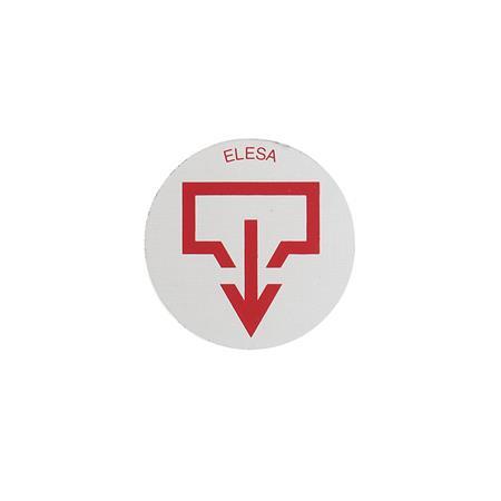 Aluminum Label Disks GN 740.1: for Threaded Plugs GN 745 / GN 745.2, with DIN-Drain Symbol
