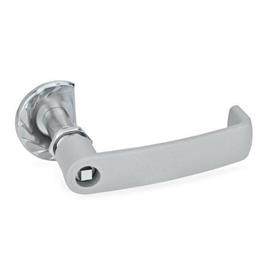 GN 119.3 Latches with Cabinet U-Handle Type: VK7 - With square spindle<br />Finish: SR - Silver, RAL 9006, textured finish