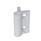 GN 437.3 Hinges, Zinc Die Casting, with Spring-Loaded Return Type: L2 - Spring-loaded return, closing, medium spring force
Color: SR - Silver, RAL 9006, textured finish