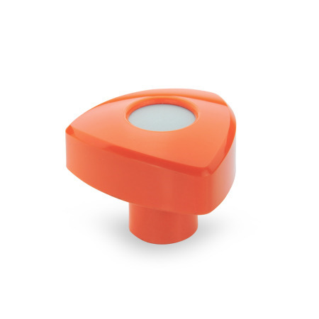 Boutons triangle GN 5339: Plastique, douille filetée laiton