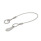 GN 111.8 Câbles de retenue, inox AISI 316, avec des anneaux ou un anneau et un ergot Type: B - avec languette et anneau
Couleur: BL - blanc