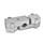 GN 195 T-Angle Connector Clamps, Aluminum d<sub>1</sub> / s: B - Bore
Finish: BL - Plain finish, matte shot-blasted