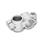GN 132 Noix de serrage orthogonales, aluminium Finition: BL - blanc, grenaillée mate
