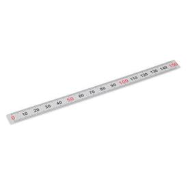 GN 711 Rulers, Stainless Steel / Plastic, Self-Adhesive Material: KUS - Plastic<br />Type: W - Figures horizontally arranged (figure sequences L, M, R)<br />Sequence of the figures: L
