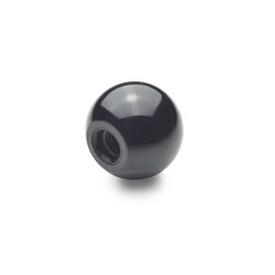 DIN 319 Ball Knobs Plastic Material: KU - Plastic<br />Type: C - With tapped hole, without bushing