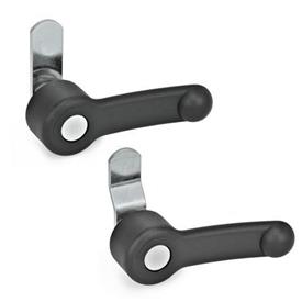 GN 623.1 Latches with Lever, With and Without Lock Form: OS - Without lock, turns 90° in both directions