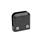 GN 939 Panel Support Clamps, Zinc Die Casting, for Glass and Plastic Panels Type: F - Surface clamp
Finish: SW - Black, RAL 9005, textured finish