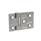 GN 237.3 Heavy Duty Hinges, Stainless Steel, Horizontally Elongated Type: B - With Bores for Countersunk Screws and Centering Attachments
Finish: GS - Matte shot-blasted finish
Hinge wings: l3 ≠ l4 - elongated on one side