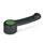 GN 623.5 Gear Levers, Plastic, Bushing Stainless Steel Colour of the cap: DGN - Green, RAL 6017, matte finish