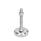 GN 31 Stainless Steel Leveling Feet with Rubber Pad Type (Base): C4 - Polished, rubber vulcanized, white
Version (Screw): SK - With nut, external hexagon at the bottom