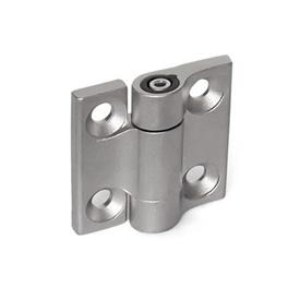 GN 437 Hinges, Stainless Steel, with Adjustable Friction 