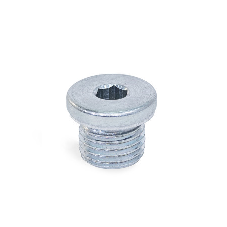 DIN 908 Threaded Plugs, Steel / Stainless Steel, with Collar and Internal Hex Material: ST - Steel
Type: AA - With sealing ring in aluminum