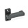 GN 702 Cames de verrouillage, zinc moulé sous pression, avec 4 positions d'indexage Type: A - avec bride pour montage en surface
Couleur: SW - Noir, RAL 9005, finition texturée