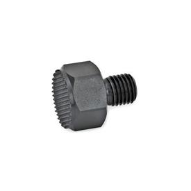 GN 409.1 Positioning Elements with Threaded Stud Surface pressure form: R - Serrated contact face