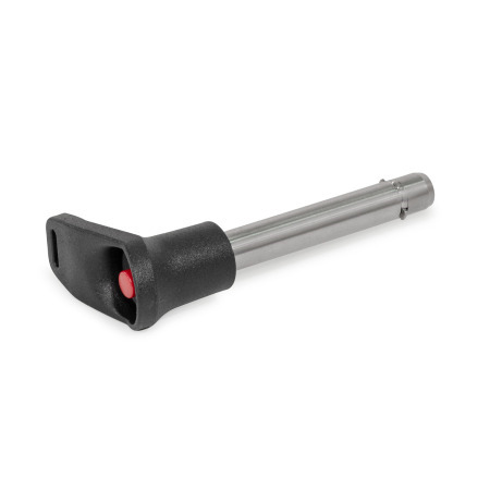 GN 114.12 Locking Pin, Pin Stainless Steel, L-Handle Plastic, with Axial Lock (Pawl) 