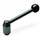 GN 312 Safety Tension Levers, Steel, Steel, with Internal Thread, Push to Engage Type: E - Angled lever