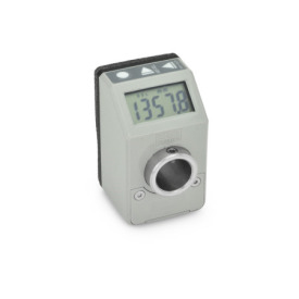 GN 9054 Indicateurs de position, 5 chiffres, électroniques, écran LCD Couleur: GR - gris, RAL 7035, brillant
