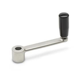 GN 269 Cranked Handles, Stainless Steel Bohrung: B - Bore