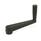 GN 471.1 Cranked Handles, Zinc Die Casting Bohrungskennzeichen: V - With square DIN 79