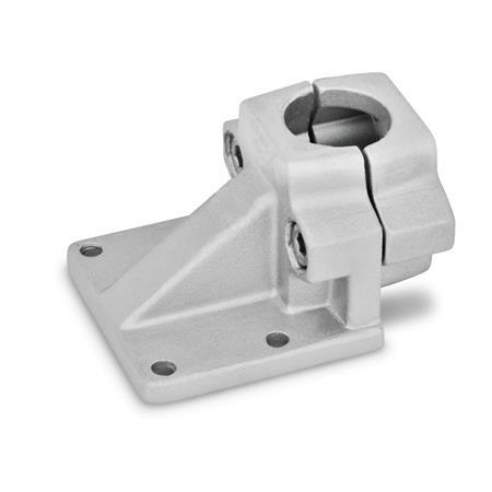 Off-Set Base Plate Connector Clamps GN 166: Aluminum, Split Assembly