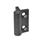 GN 437.3 Hinges, Zinc Die Casting, with Spring-Loaded Return Type: L2 - Spring-loaded return, closing, medium spring force
Color: SW - Black, RAL 9005, textured finish