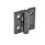 GN 235 Hinges, Zinc Die Casting, Adjustable Material: ZD - Zinc die casting
Type: DH - With through-holes, vertically adjustable
Finish: SW - Black, RAL 9005, textured finish
