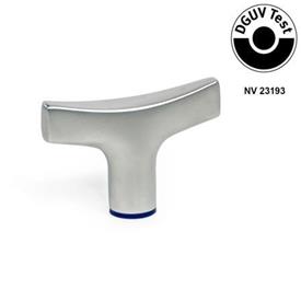 GN 5064 T-Handles, Stainless Steel, Hygienic Design Finish: MT - Matte finish (Ra < 0.8 µm)<br />Material (Sealing ring): H - H-NBR