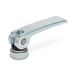Clamping Levers with Eccentrical Cam with Internal Thread, Lever Steel