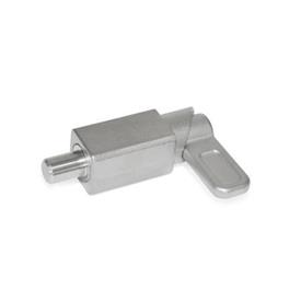 GN 722.1 Spring Latches, Stainless Steel, for Welding Type: A - Square, latch riveted, not removable