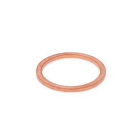 DIN 7603 Sealing Rings, for Threaded Plugs DIN 908 / DIN 910, Copper / Aluminum / Stainless Steel Material: CU - Copper