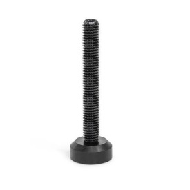 GN 638 Ball Jointed Leveling Feet, Thrust Pad NBR, Threaded Stud Steel / Stainless Steel Material (Threaded stud): BR - Steel