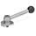GN 918.6 Clamping Bolts, Upward Clamping, Stainless Steel Type: KV - With ball lever, angular (serration)
Clamping direction: R - By clockwise rotation (drawn version)