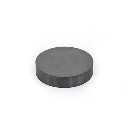 GN 55.2 Raw magnets, Hard Ferrite, disk-shaped 